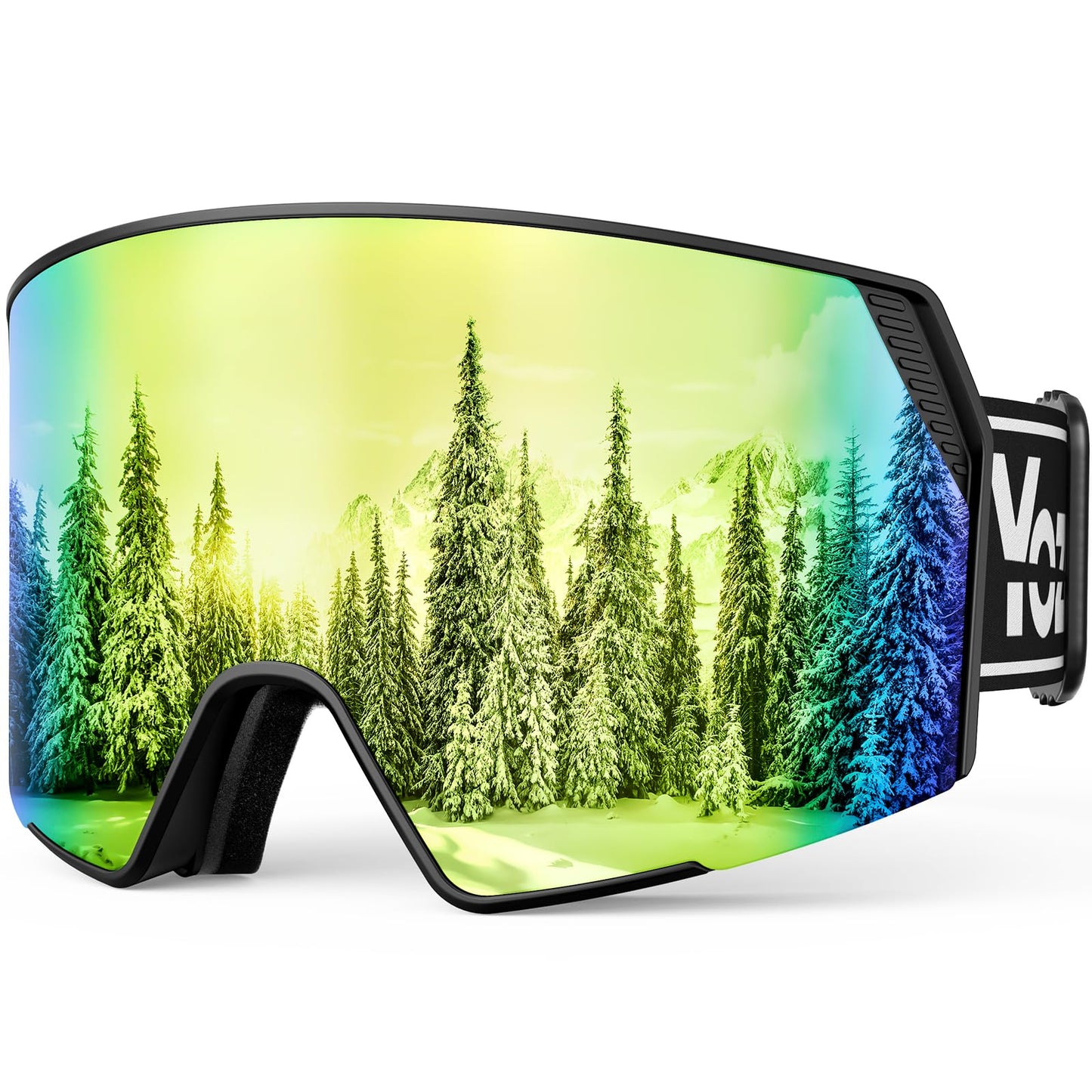 YOZISS OTG Ski Goggles for Men and Women, Magnetic Snowboard Goggles Anti-Fog & 100% UV Protection, OTG Ski Goggles Snow Goggles for Skiing & Winter Sports