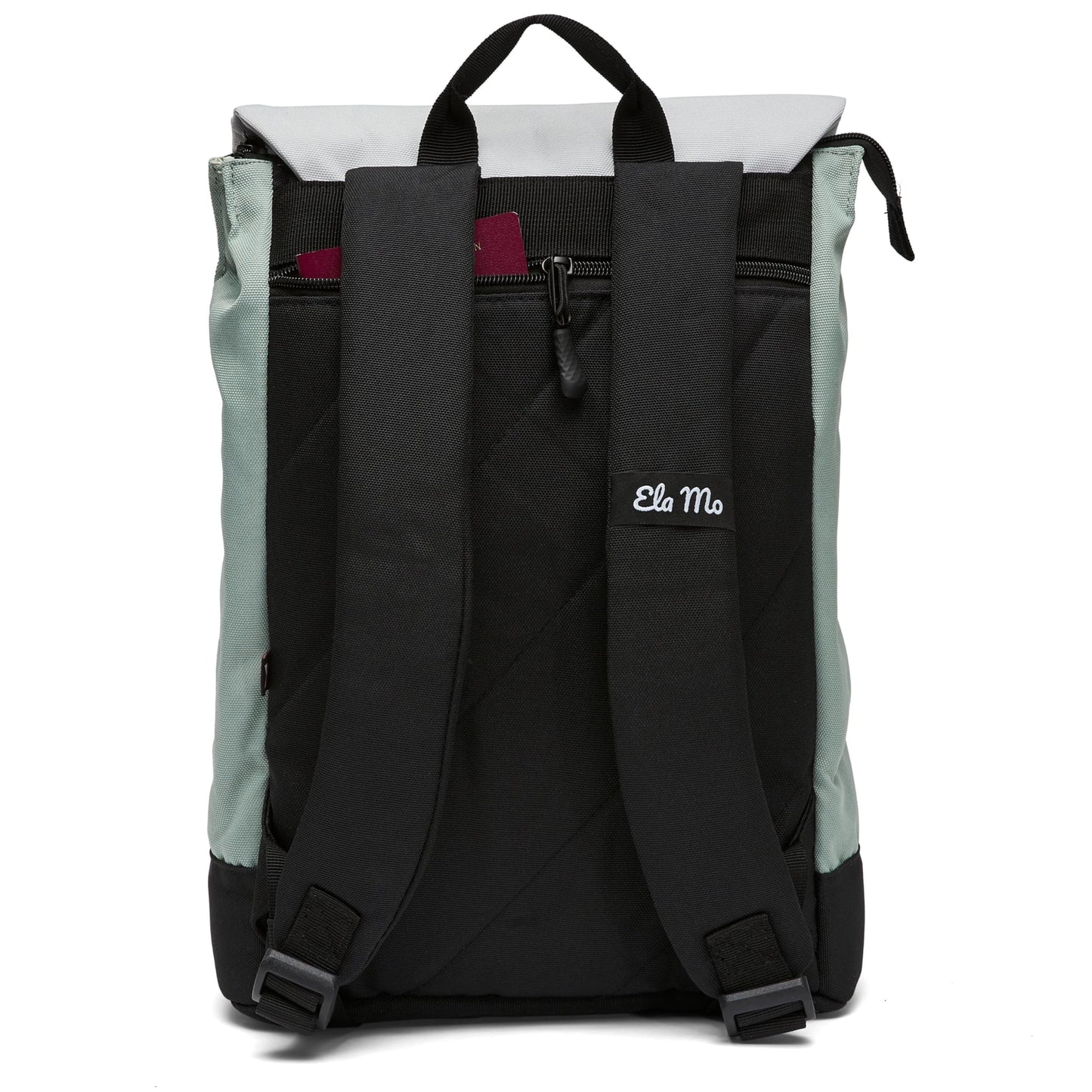 Ela Mo Rucksack Damen - Daypack schön u. durchdacht - Laptop Rucksäcke für Frauen - Anti Diebstahl Tasche für Schule, Uni, Business (Salmon)