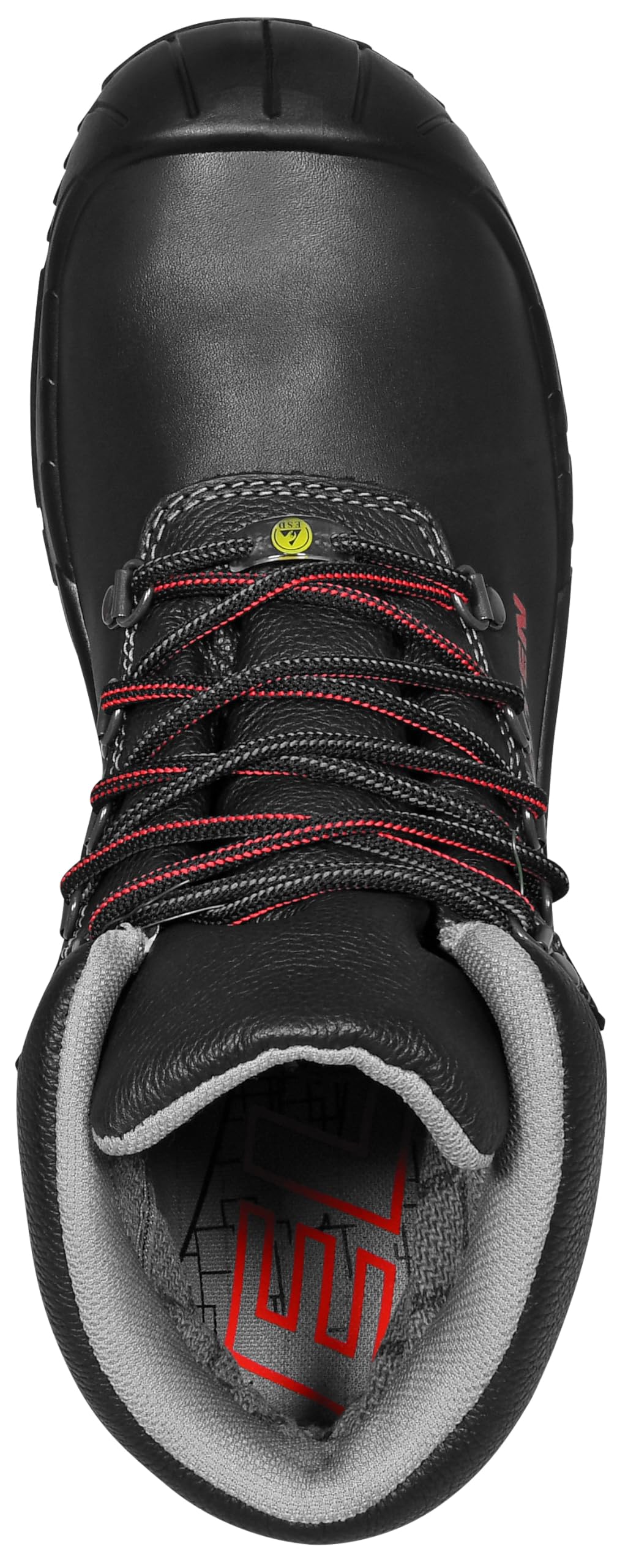 ELTEN Sicherheitsschuhe Renzo GTX Mid ESD S3 CI, Damen und Herren, Leder, Stahlkappe, leicht, robust Schwarz44
