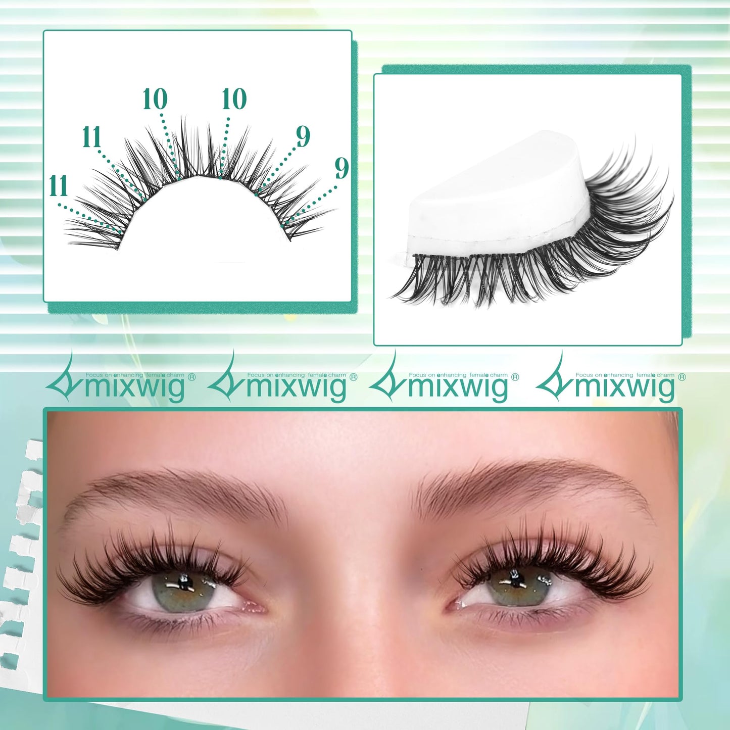 Wimpern Extensions Set Künstliche Wimpern Natürliche DIY Wimpernverlängerung Cluster Wimpern 16MM Individuelle Lashes Kit 40D Nerz Wimpern Fluffy mit Lash Bond und Seal Lash Tweezers