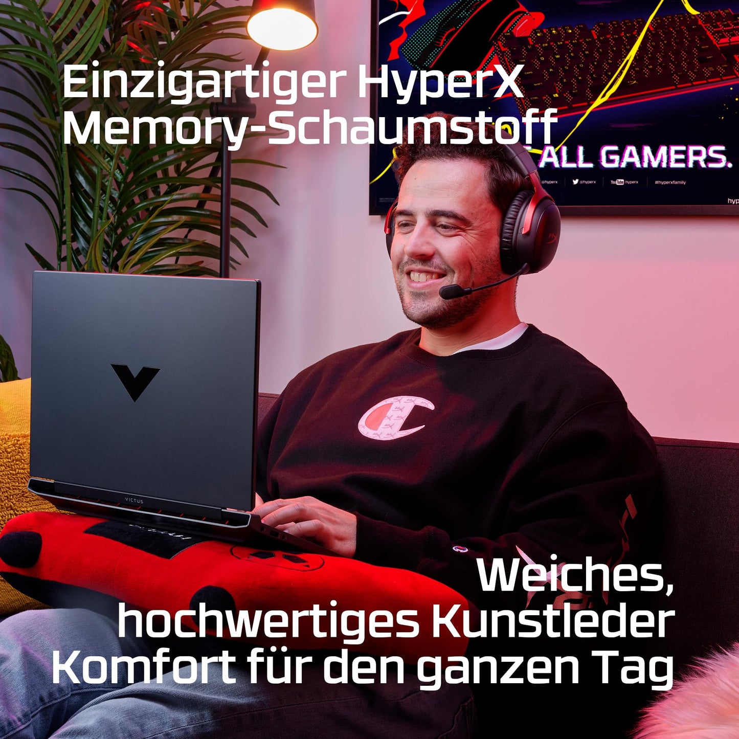 HyperX Cloud III – Kabelgebundenes Gaming-Headset, PC, PS5, Xbox Series X|S, abgewinkelte 53mm-Treiber, DTS, Memory-Schaum, Stabiler Rahmen, ultraklares 10mm-Mikrofon, USB-C, USB-A, 3,5mm, Schwarz