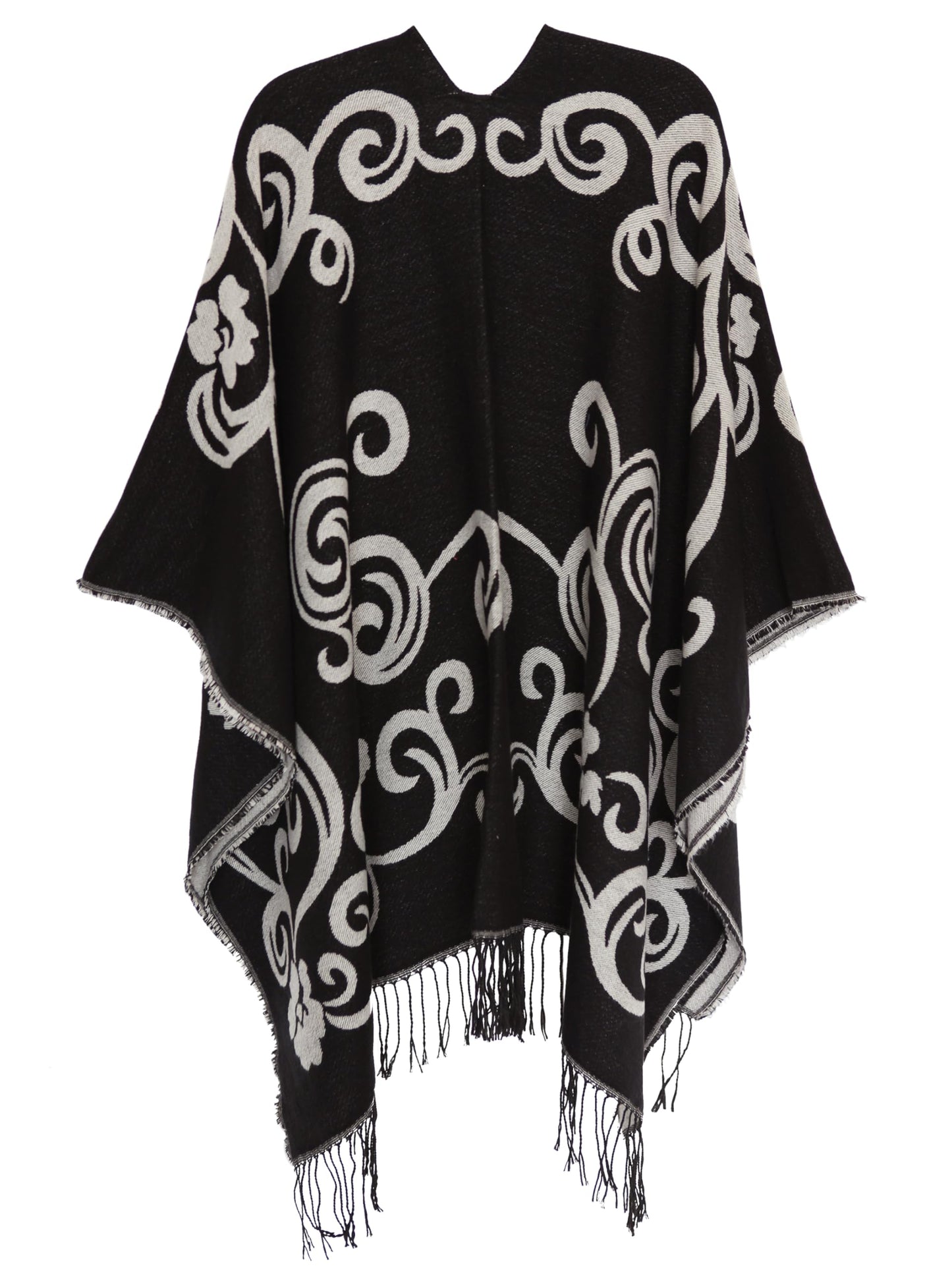 DiaryLook Damen Poncho Schal Winter Cardigan Übergroße Cape Elegant Poncho Für Frauen Umhang Damen Warm Geschenk Für Mutter