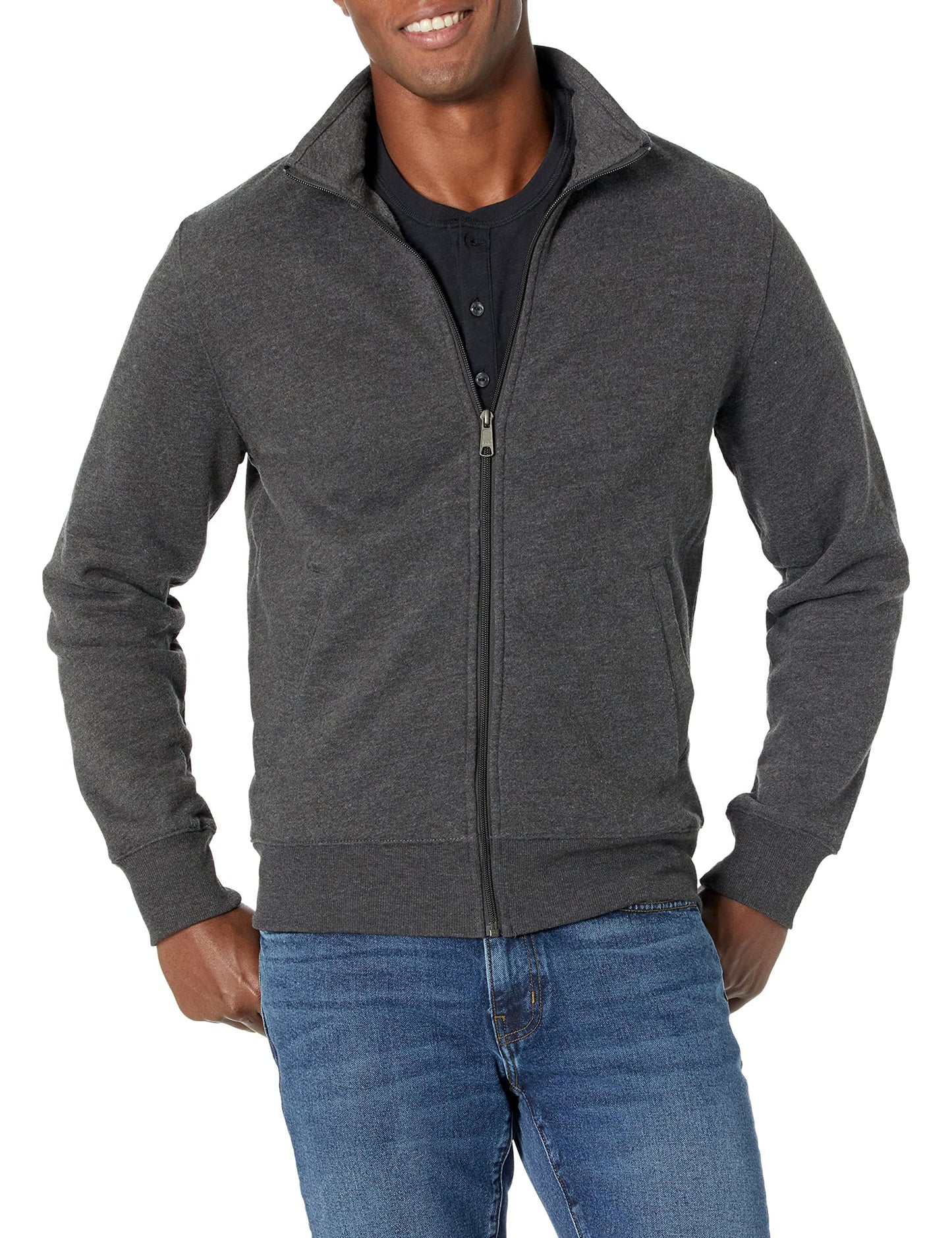 Amazon Essentials Mens Full Zip Fleece Jacket