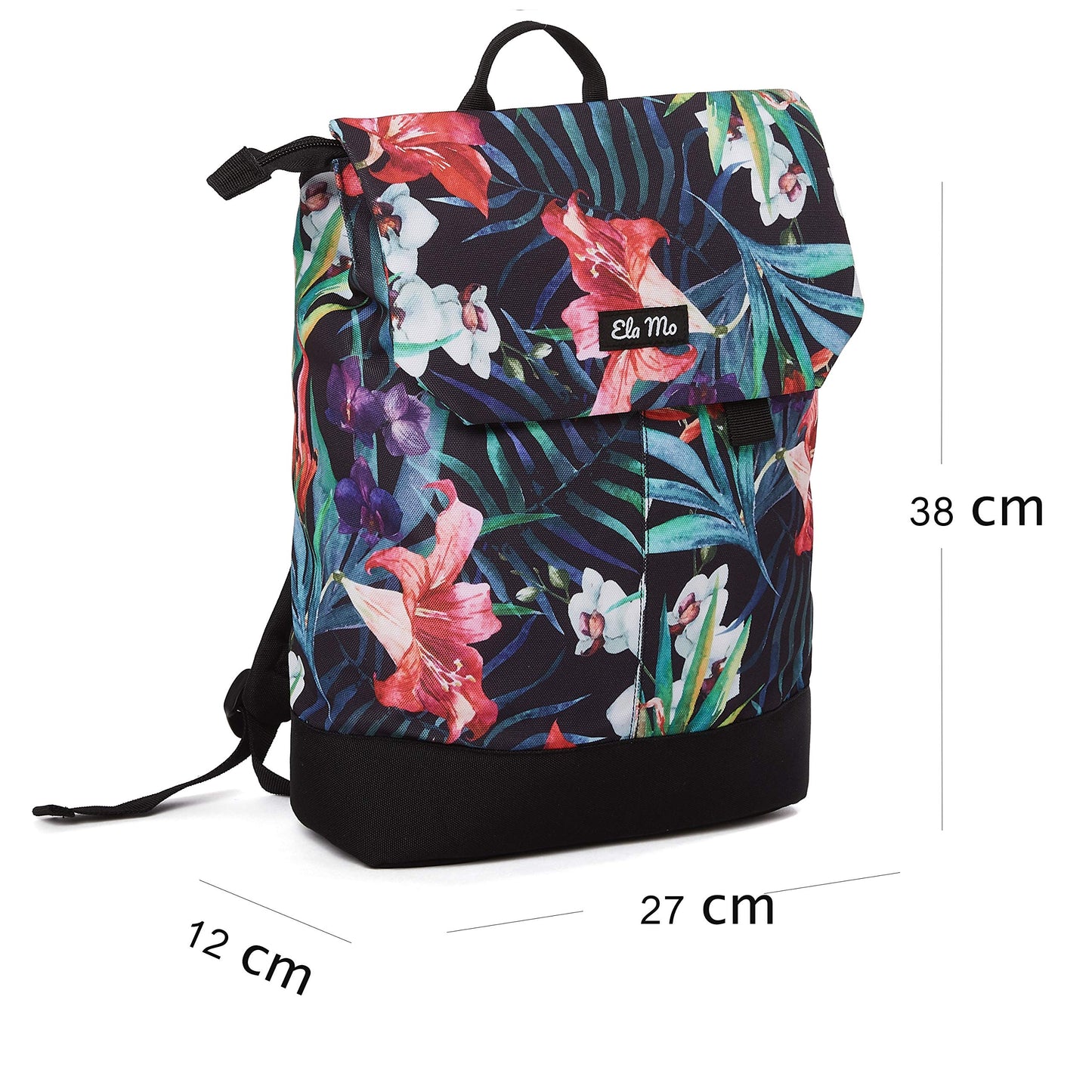 Ela Mo Rucksack Damen - Daypack schön u. durchdacht - Laptop Rucksäcke für Frauen - Anti Diebstahl Tasche für Schule, Uni, Business (Salmon)