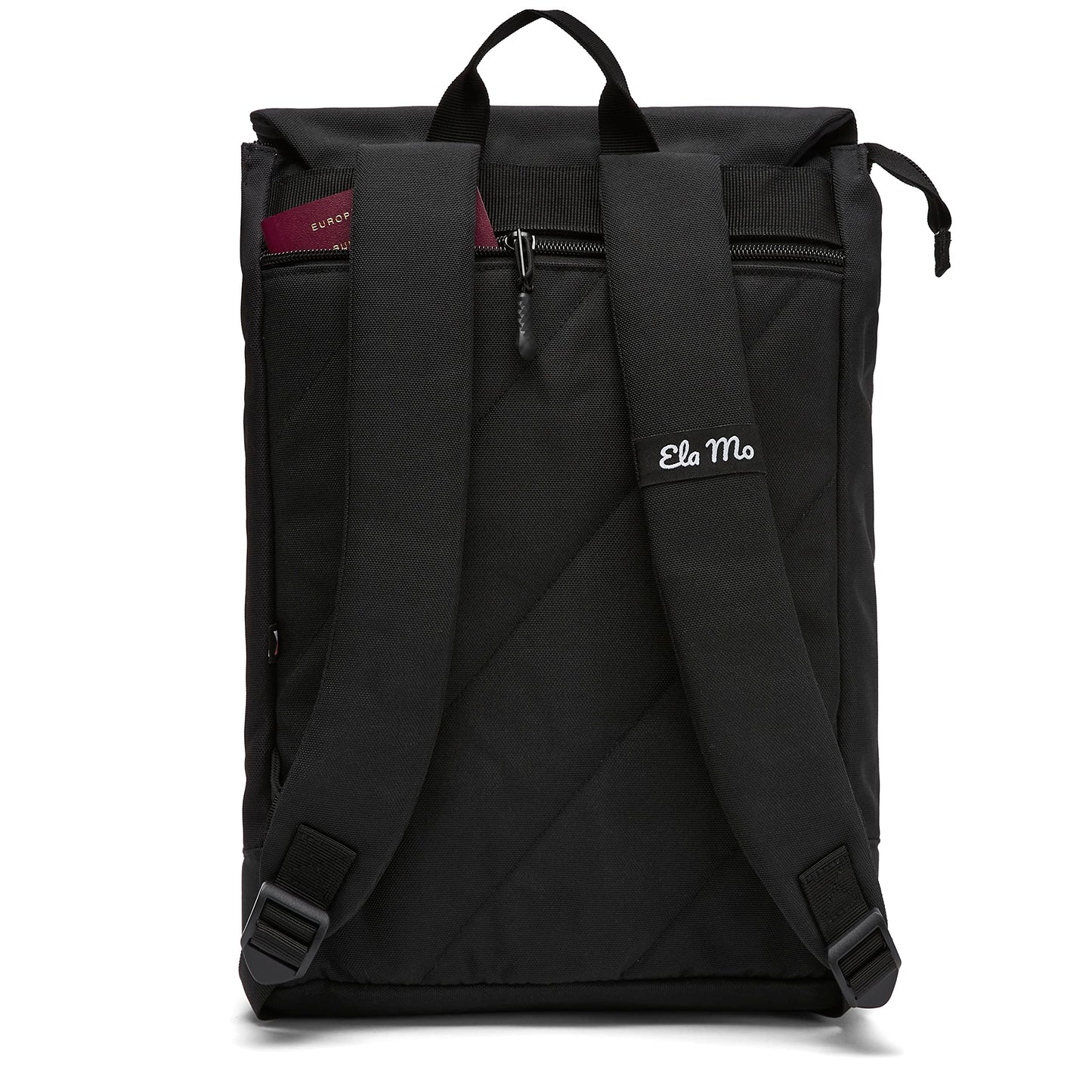 Ela Mo Rucksack Damen - Daypack schön u. durchdacht - Laptop Rucksäcke für Frauen - Anti Diebstahl Tasche für Schule, Uni, Business (Salmon)