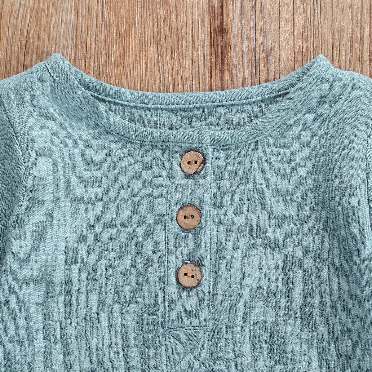 Geagodelia Babykleidung Set Baby Jungen Mädchen Kleidung Outfit T-Shirt Top + Hose Shorts Neugeborene Weiche Einfarbige Babyset T-47740