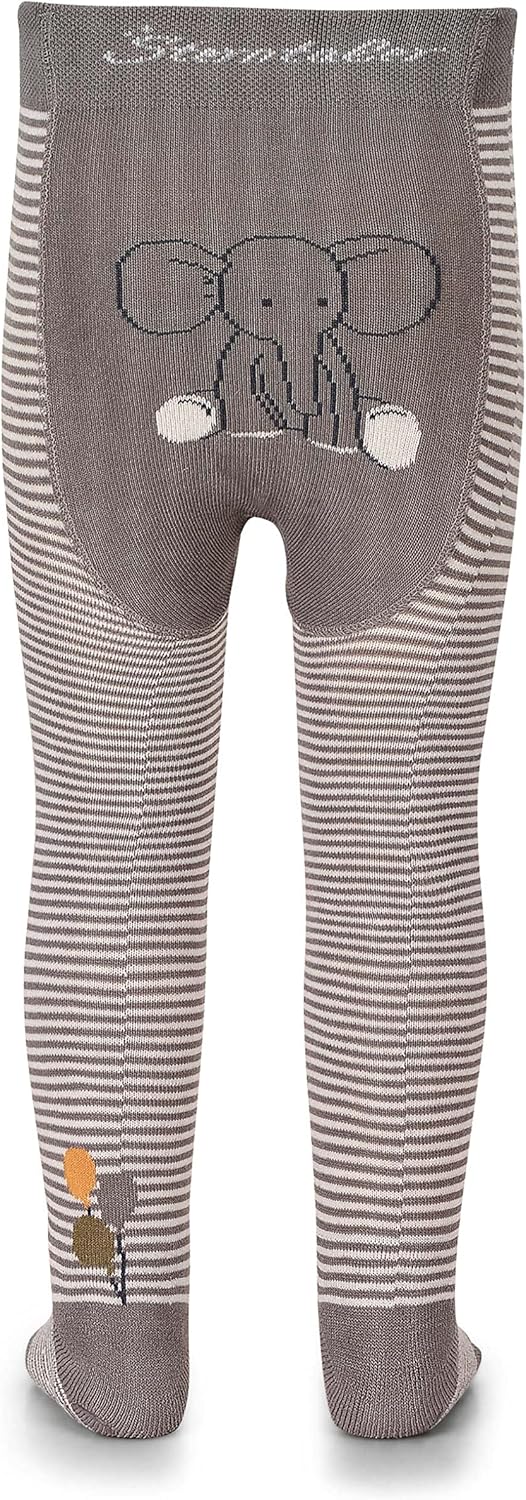 Sterntaler Unisex Baby Krabbelstrumpfhose Elefant Eddy Krabbelstrumpfhose, Grau, 86