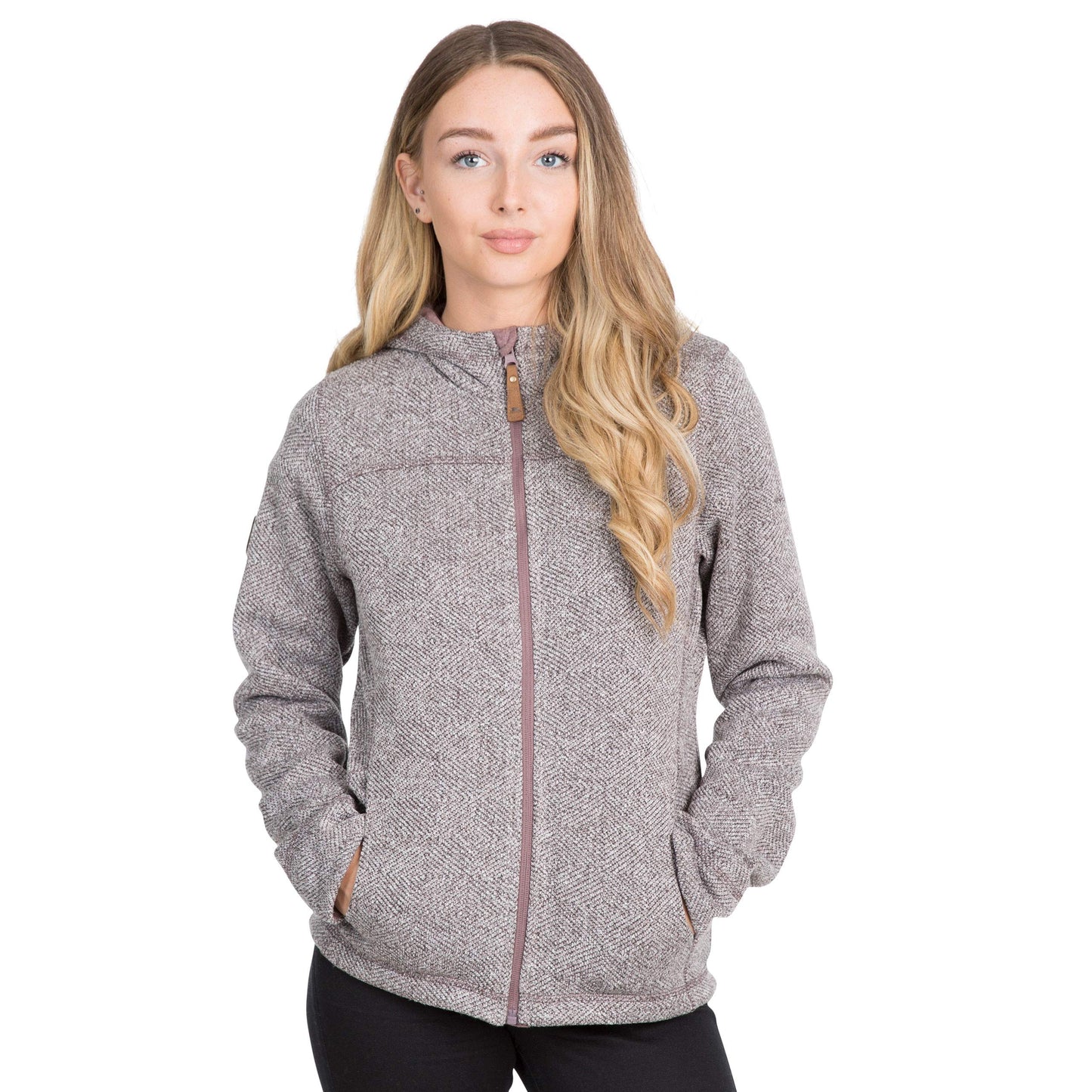 Trespass Women's Reserve Warm Microfleece Jacket with Hood, 260 g/m², Pack of 1