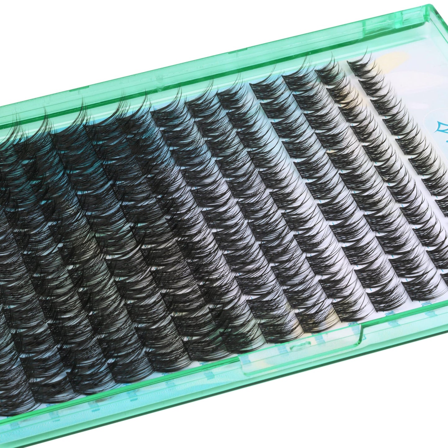 Wimpern Extensions Set Künstliche Wimpern Natürliche DIY Wimpernverlängerung Cluster Wimpern 16MM Individuelle Lashes Kit 40D Nerz Wimpern Fluffy mit Lash Bond und Seal Lash Tweezers