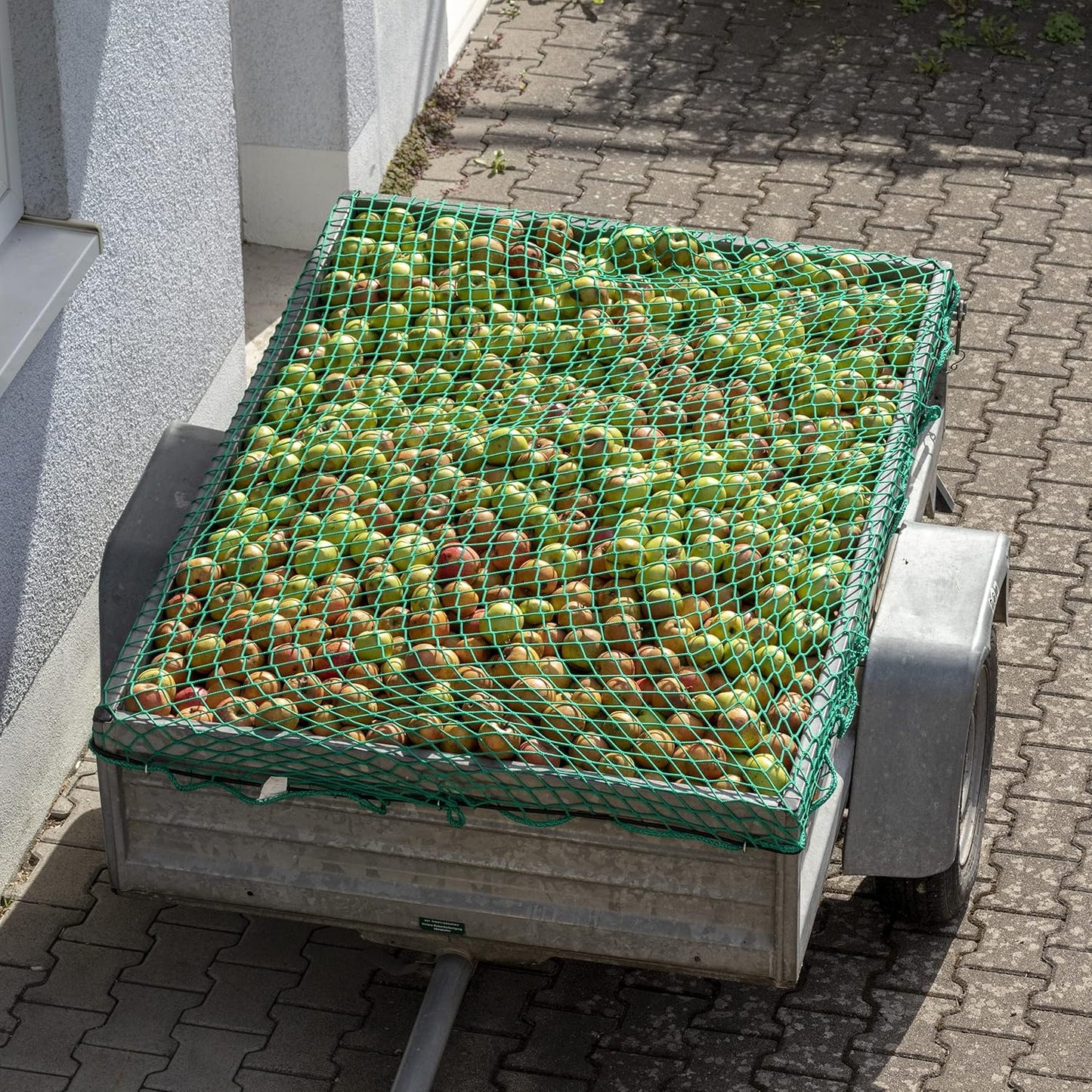 Relaxdays Anhängernetz, Gepäcknetz, zur Ladungssicherung, 2 x 3 m, Containernetz, Sicherungsnetz