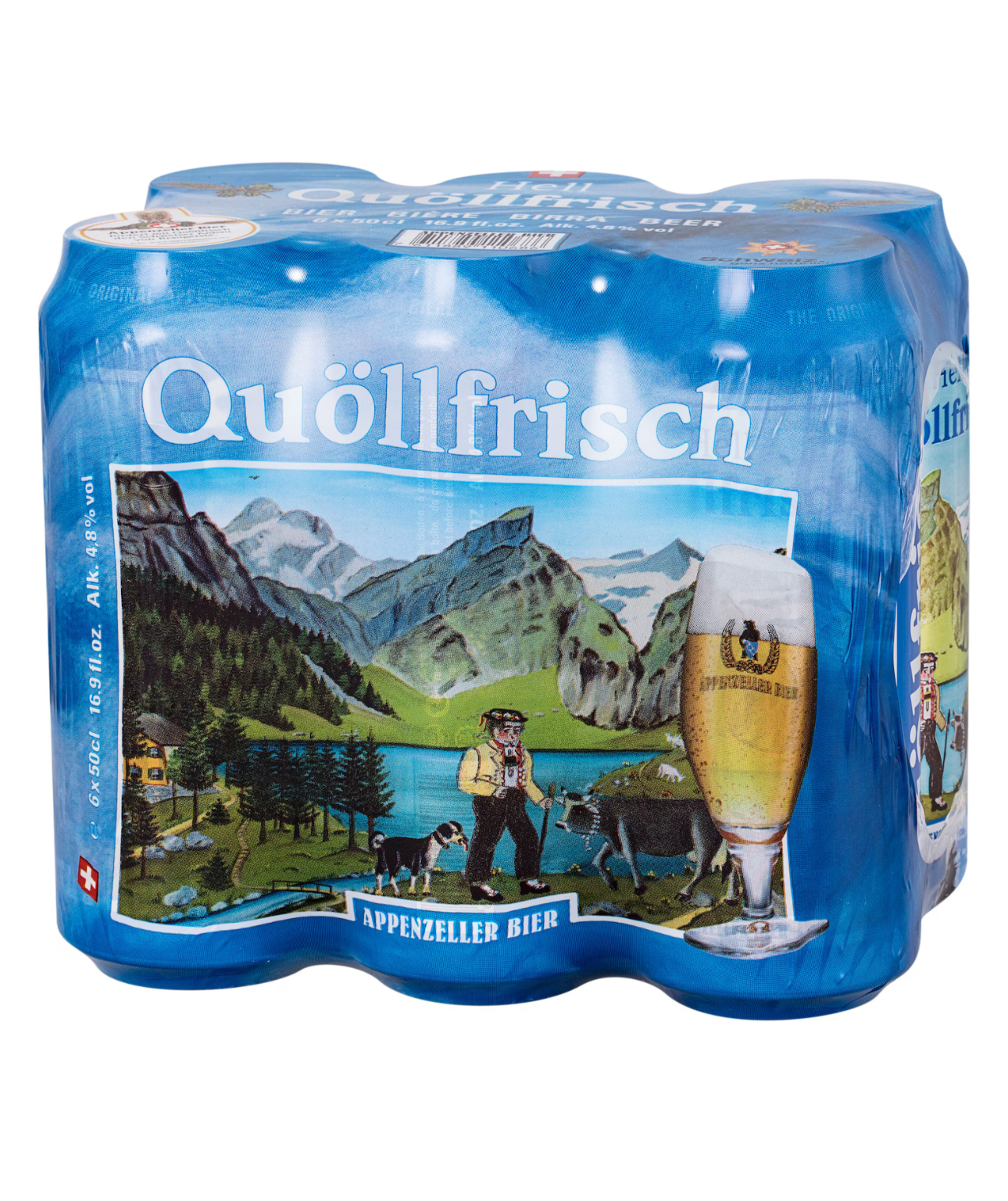 Appenzeller Bier Appenzeller Quöllfrisch Lager
6 x 50 cl