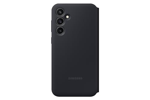 Samsung Galaxy S23 FE S-View Wallet Phone Case, Protective Case with Card Holder Slot, Finger Tap Display Window, US Version, EF-ZS711CBEGUS, Black