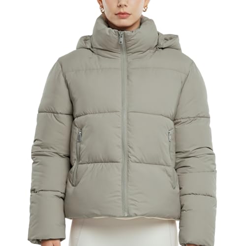 PUFFIT Damen Winter Jake mit Kapuze Warmer Wasserdicht Winterjacke Steppmantel Female Jacken