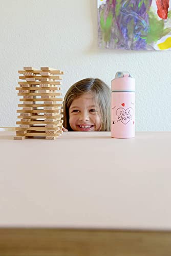 SIGG - Alu Trinkflasche Kinder - Miracle - Mit Trinkhalm - Auslaufsicher - Federleicht - BPA-frei - Klimaneutral Zertifiziert - Schule & Sport - 0,4L