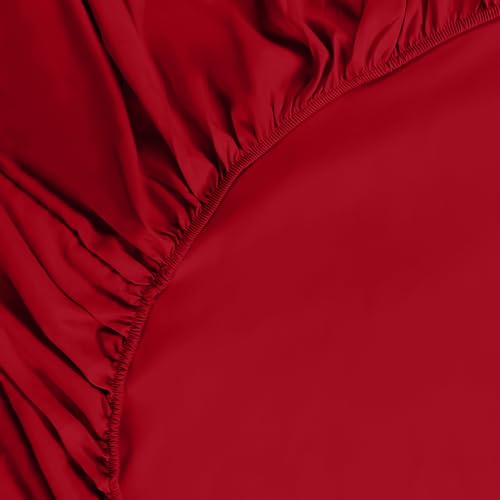 Utopia Bedding - Spannbettlaken 180x200cm - Grau - Gebürstete Polyester-Mikrofaser Spannbetttuch - 35 cm Tiefe Tasche