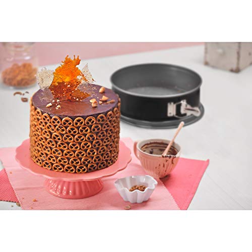 Original Kaiser Inspiration Springform 26 cm rund, Flachboden, runde Backform, Kuchenform antihaftbeschichtet, auslaufsicher