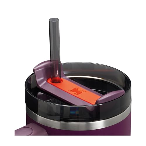 Stanley Quencher H2.0 FlowState Trinkflasche mit Strohhalm 1.18L - Thermobecher Kühlt 11 Stunden - 48 Stunden Eisgekühlt - Spülmaschinenfest - Thermosflasche BPA Frei - Kaffeebecher To Go - Cream