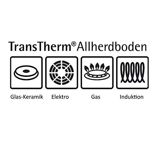 WMF Schmorpfanne 28 cm hoher Rand, Bräter Induktion, Schmortopf mit Deckel 5,0l, Pfanne Induktion, Cromargan Edelstahl beschichtet, backofengeeignet, antihaftbeschichtet, hoher Rand