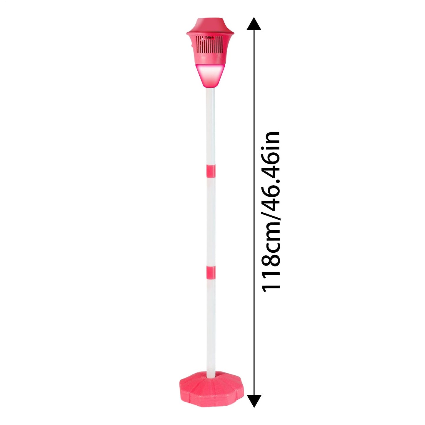 Bubble Maker Ständer, Automatischer Bubble Maker Standing Machine, Bubbles Torch Gartenlampe, Blasenbrennergartenlampe Für Freunde, Familie, Blau/rot, 118cm
