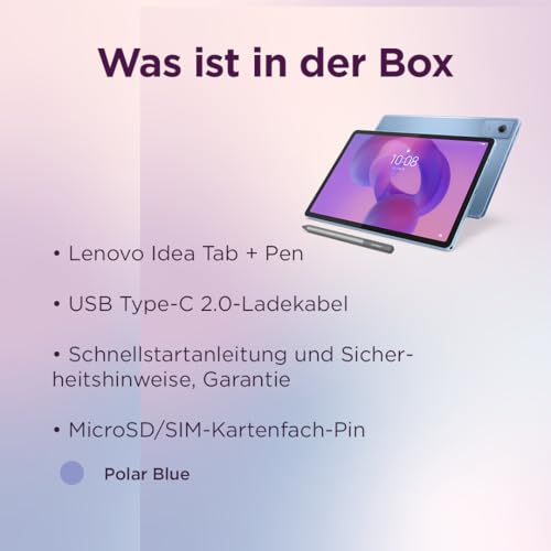 Lenovo Tab M11 Tablet | 11 Inch WUXGA Touch Display | MediaTek Helio G88 | 4GB RAM | 128GB eMMC 5.1 | Android 14 | Green | Includes Lenovo Tab Pen