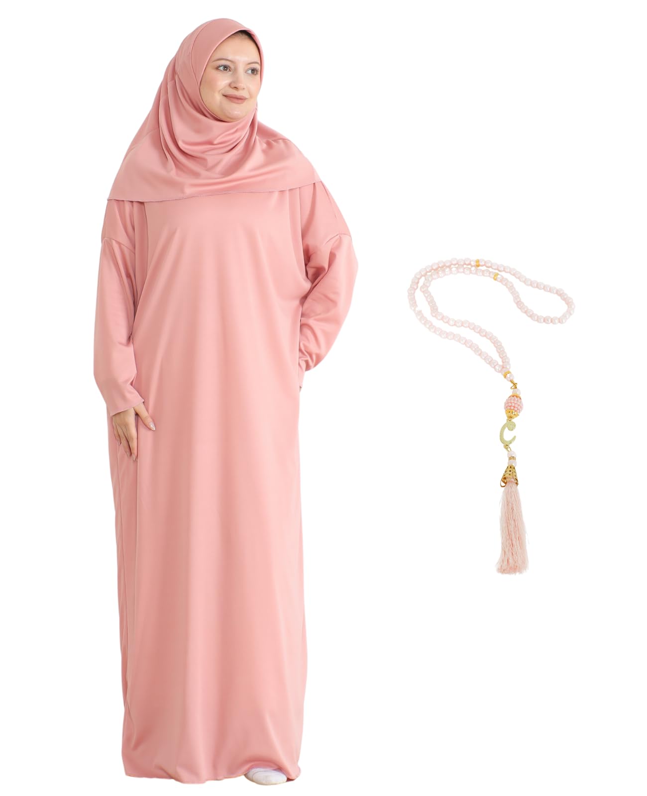 Modish Group Damen Gebetskleidung Mit Hijab Rosenkranz, Muslim Kleidung Für Frauen, Türkisch Muslimische Lang Kleider Set, Abaya Jilbab, Islamische Burka, Ramadan