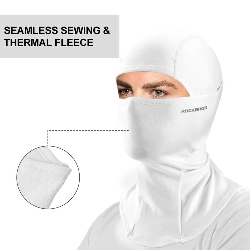 ROCKBROS Sturmhaube Balaclava Skimaske Winddicht Warm für Fahrrad Ski Motorrad Winter Unisex Einheitsgröße