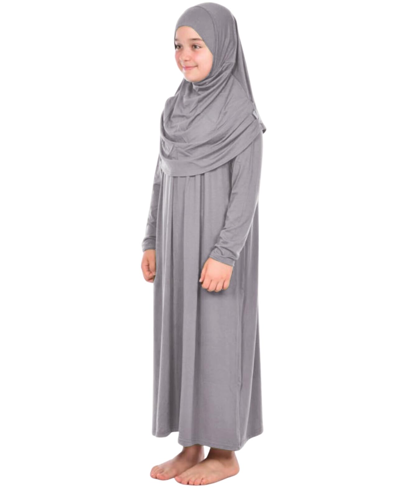 Prien Gebetskleidung Für Kinder, Mädchen Muslim Kleider, Lange Ärmel Abaya Mit Hijab, Islam Kleidung Frauen, Damen Muslimische Kleid Set, Gebetskleid Jilbab Khimar Ramadan
