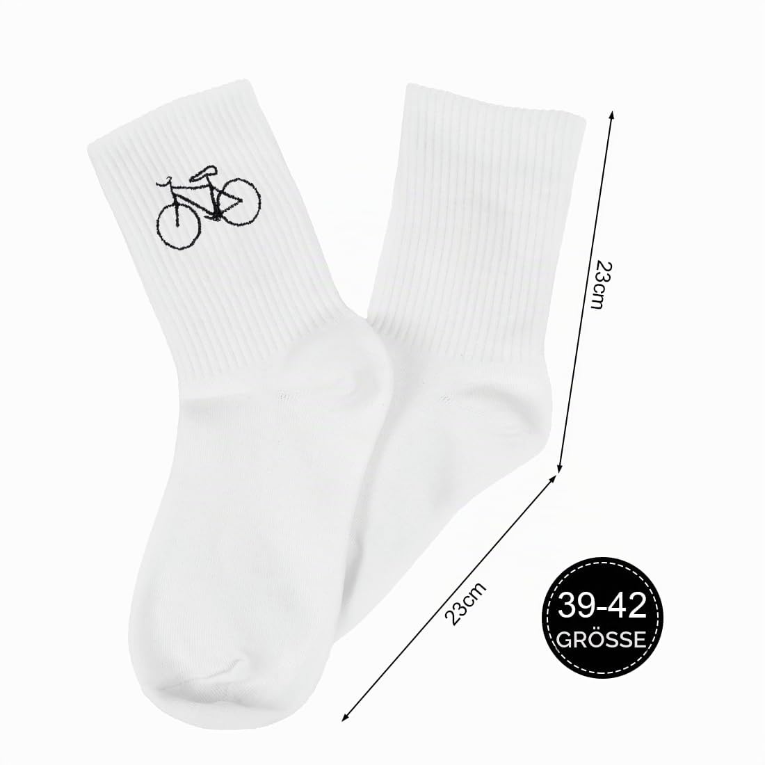 HUKUMA Rennrad Socken,35-46 Fahrradsocken Herren,Fahrrad Geschenk für Herren Damen,Rennrad Zubehör,Fahrradfahrer Tennissocken Accessoires,Lustiges Geschenk für Geburtstag Männer und Frauen
