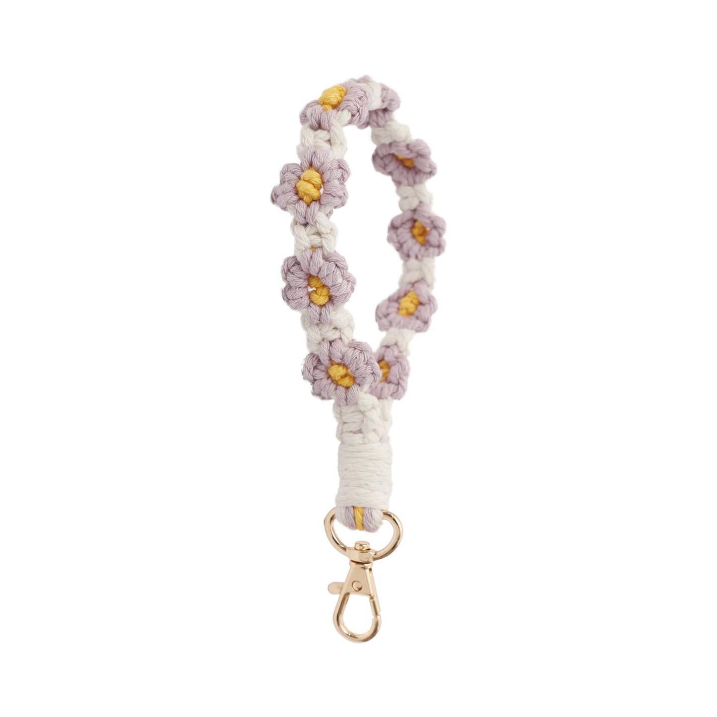 AOKSUNOVA Key Ring Band Macrame Lanyard Short Key Pendant Girls Gift for Women