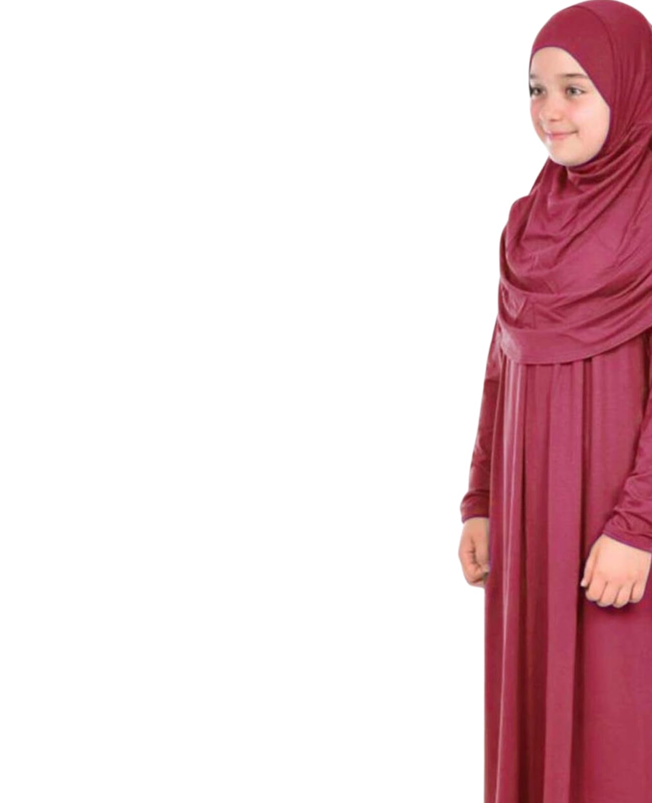 Prien Gebetskleidung Für Kinder, Mädchen Muslim Kleider, Lange Ärmel Abaya Mit Hijab, Islam Kleidung Frauen, Damen Muslimische Kleid Set, Gebetskleid Jilbab Khimar Ramadan