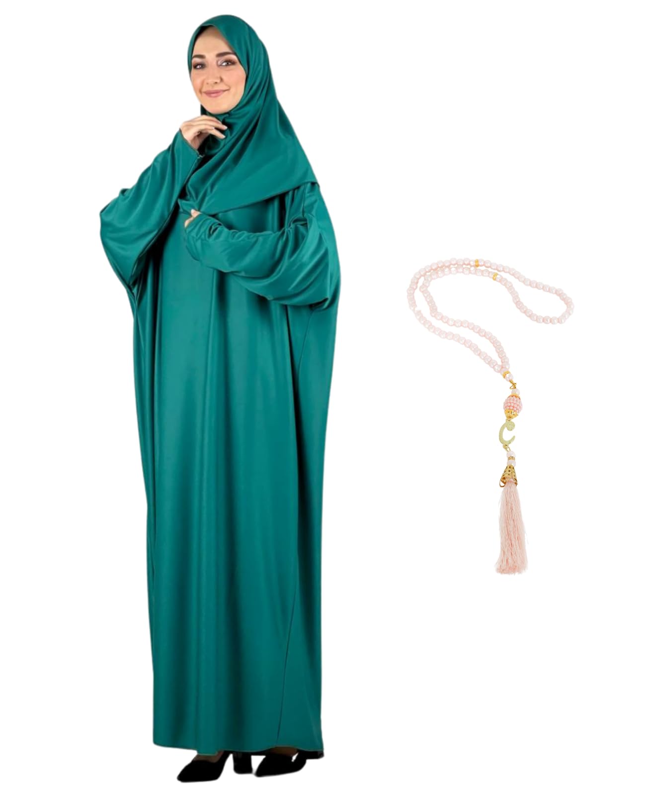 Modish Group Damen Gebetskleidung Mit Hijab Rosenkranz, Muslim Kleidung Für Frauen, Türkisch Muslimische Lang Kleider Set, Abaya Jilbab, Islamische Burka, Ramadan