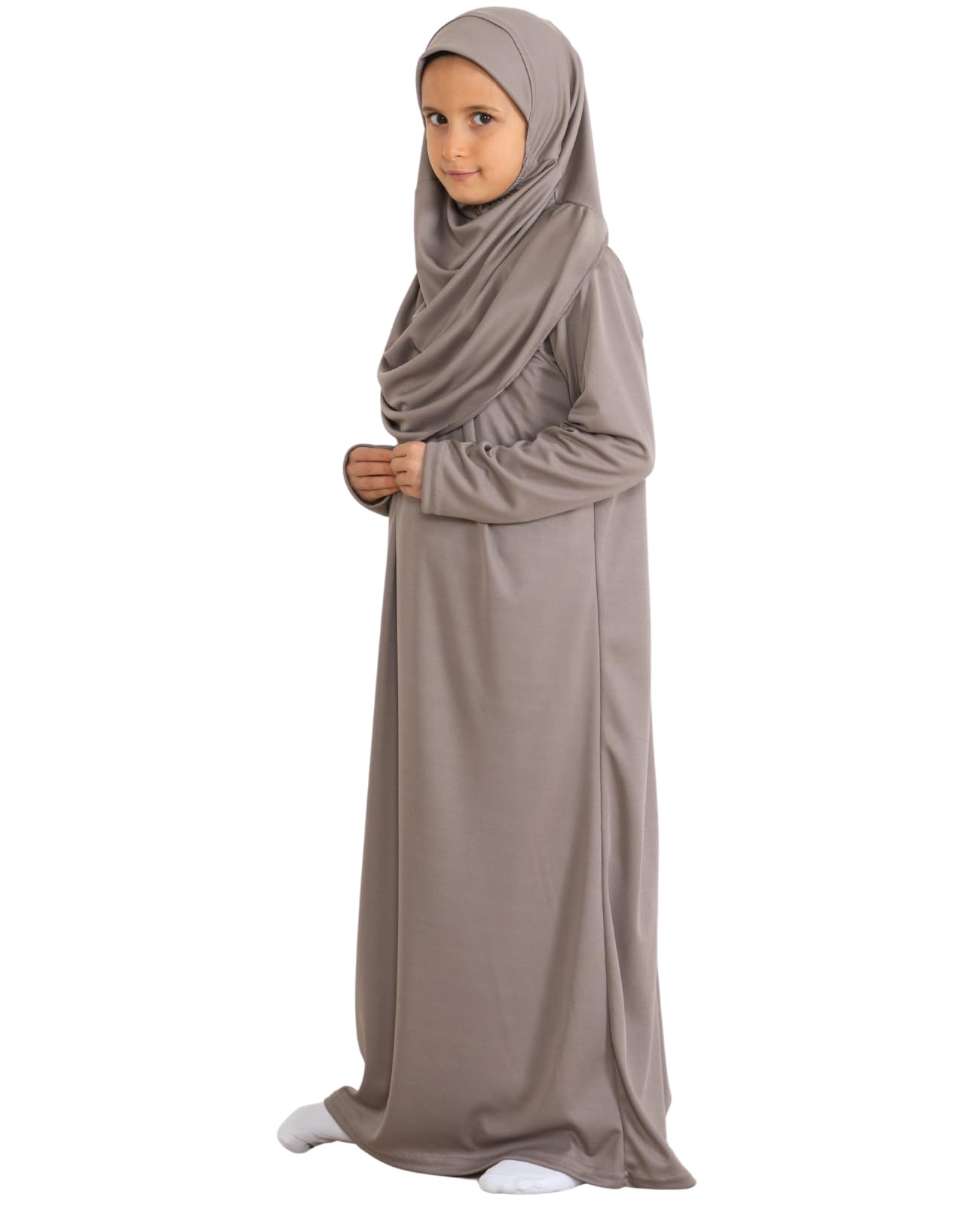 Prien Gebetskleidung Für Kinder, Mädchen Muslim Kleider, Lange Ärmel Abaya Mit Hijab, Islam Kleidung Frauen, Damen Muslimische Kleid Set, Gebetskleid Jilbab Khimar Ramadan