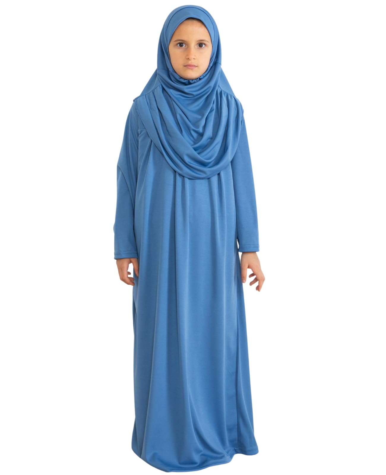 Prien Gebetskleidung Für Kinder, Mädchen Muslim Kleider, Lange Ärmel Abaya Mit Hijab, Islam Kleidung Frauen, Damen Muslimische Kleid Set, Gebetskleid Jilbab Khimar Ramadan