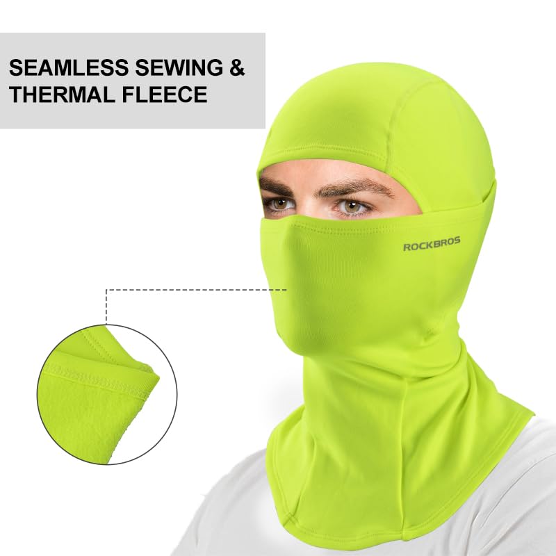 ROCKBROS Sturmhaube Balaclava Skimaske Winddicht Warm für Fahrrad Ski Motorrad Winter Unisex Einheitsgröße