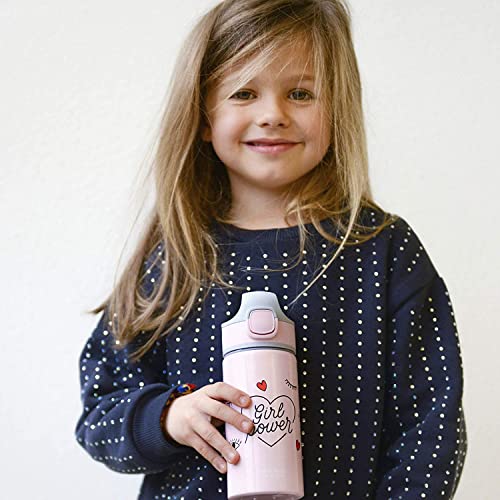SIGG - Alu Trinkflasche Kinder - Miracle - Mit Trinkhalm - Auslaufsicher - Federleicht - BPA-frei - Klimaneutral Zertifiziert - Schule & Sport - 0,4L