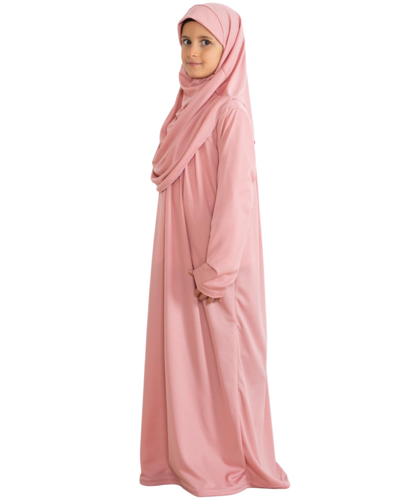 Prien Gebetskleidung Für Kinder, Mädchen Muslim Kleider, Lange Ärmel Abaya Mit Hijab, Islam Kleidung Frauen, Damen Muslimische Kleid Set, Gebetskleid Jilbab Khimar Ramadan