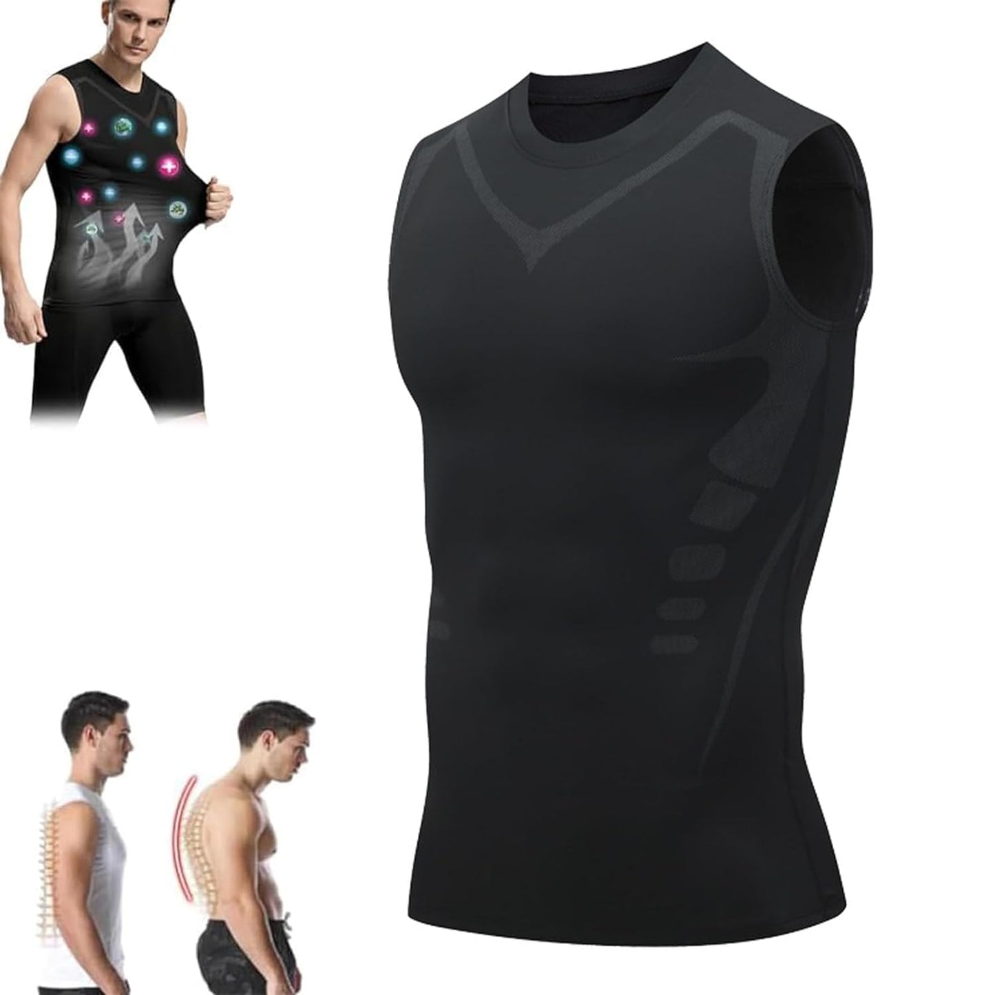 max muskel shirt,Aktivheld Body Shaper,aktivheld - Fit Weste, Vitalweste Duneva, Abnehmen Weste Herren,Duneva Abnehmweste,Vital Vest Abnehmweste,Vitalvest, Körperformendes Unterhemd Herren,abnehmweste