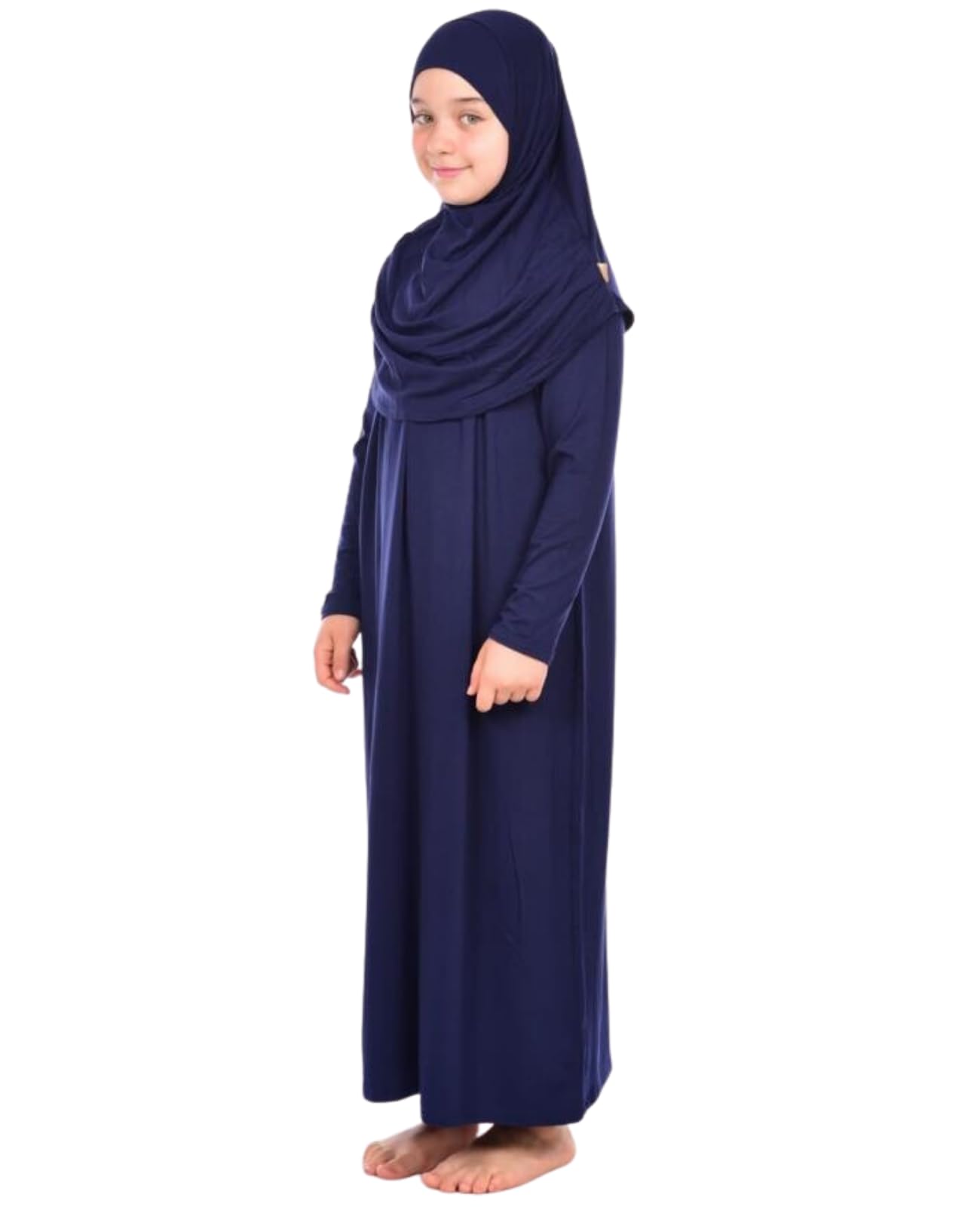 Prien Gebetskleidung Für Kinder, Mädchen Muslim Kleider, Lange Ärmel Abaya Mit Hijab, Islam Kleidung Frauen, Damen Muslimische Kleid Set, Gebetskleid Jilbab Khimar Ramadan