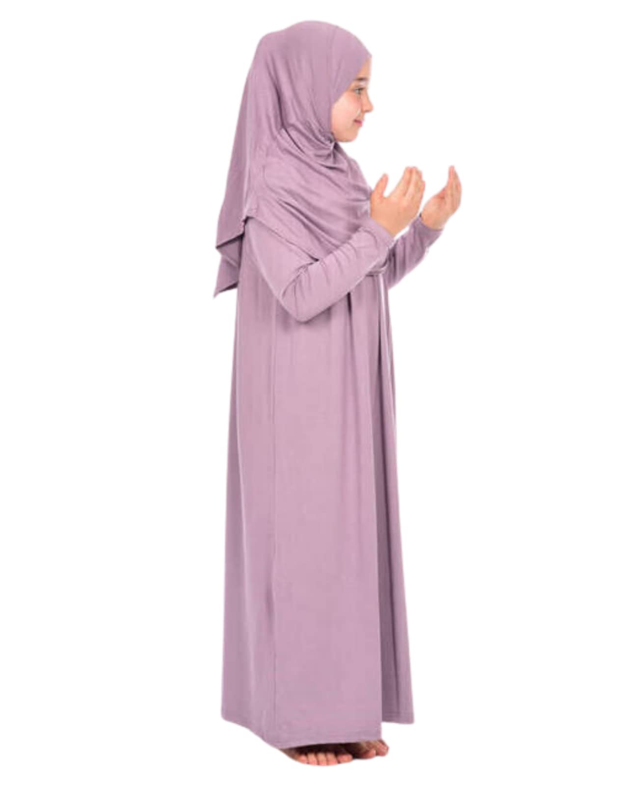 Prien Gebetskleidung Für Kinder, Mädchen Muslim Kleider, Lange Ärmel Abaya Mit Hijab, Islam Kleidung Frauen, Damen Muslimische Kleid Set, Gebetskleid Jilbab Khimar Ramadan