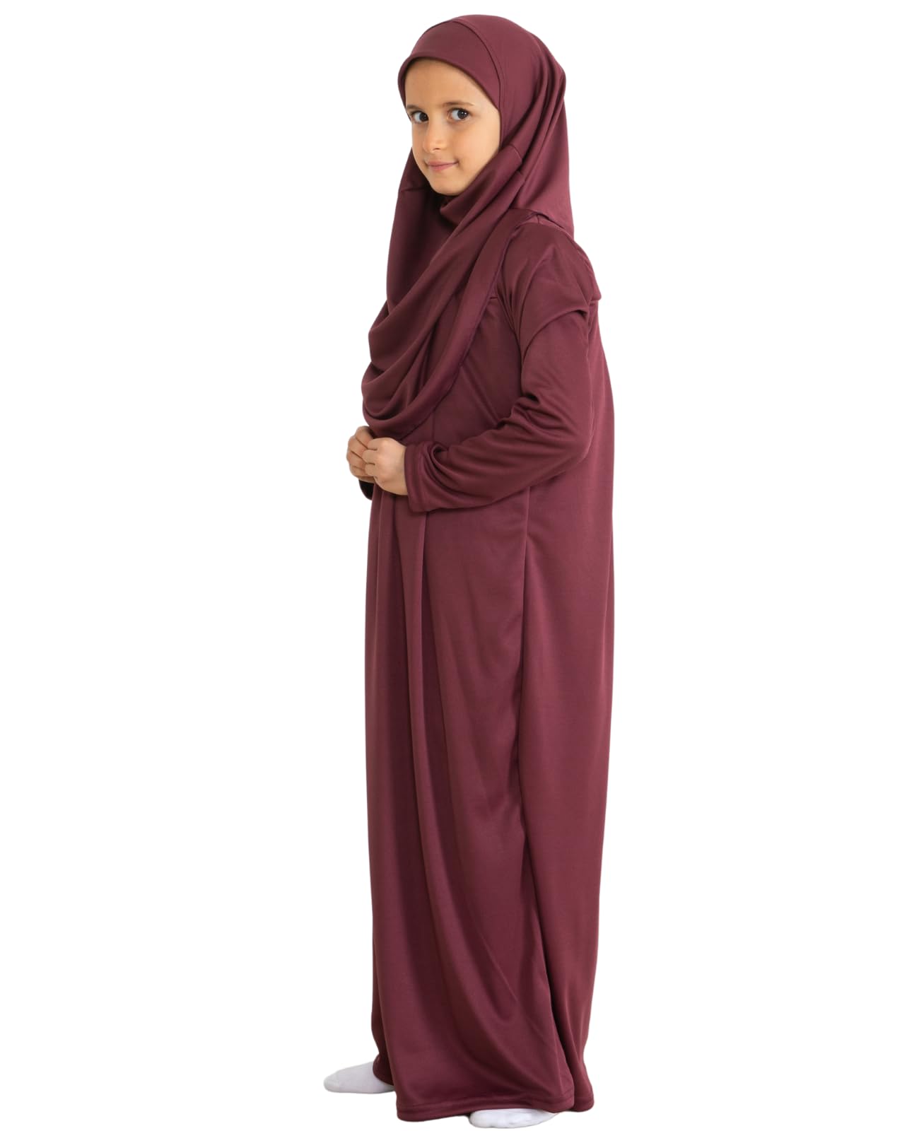 Prien Gebetskleidung Für Kinder, Mädchen Muslim Kleider, Lange Ärmel Abaya Mit Hijab, Islam Kleidung Frauen, Damen Muslimische Kleid Set, Gebetskleid Jilbab Khimar Ramadan