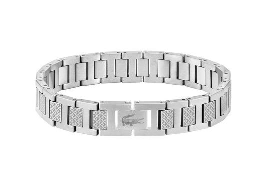 Lacoste Armband mit Knebelverschluss Kollektion METROPOLE Verziert mit petit piqué Muster - Erhältlich für ihn und sie