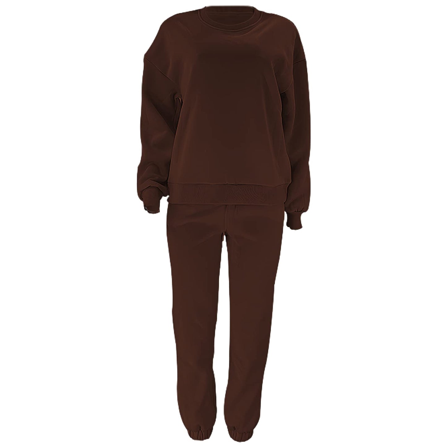 amropi Trainingsanzug Damen Pullover Sweatshirt und Jogginghose Warm Vlies Kleidungsset