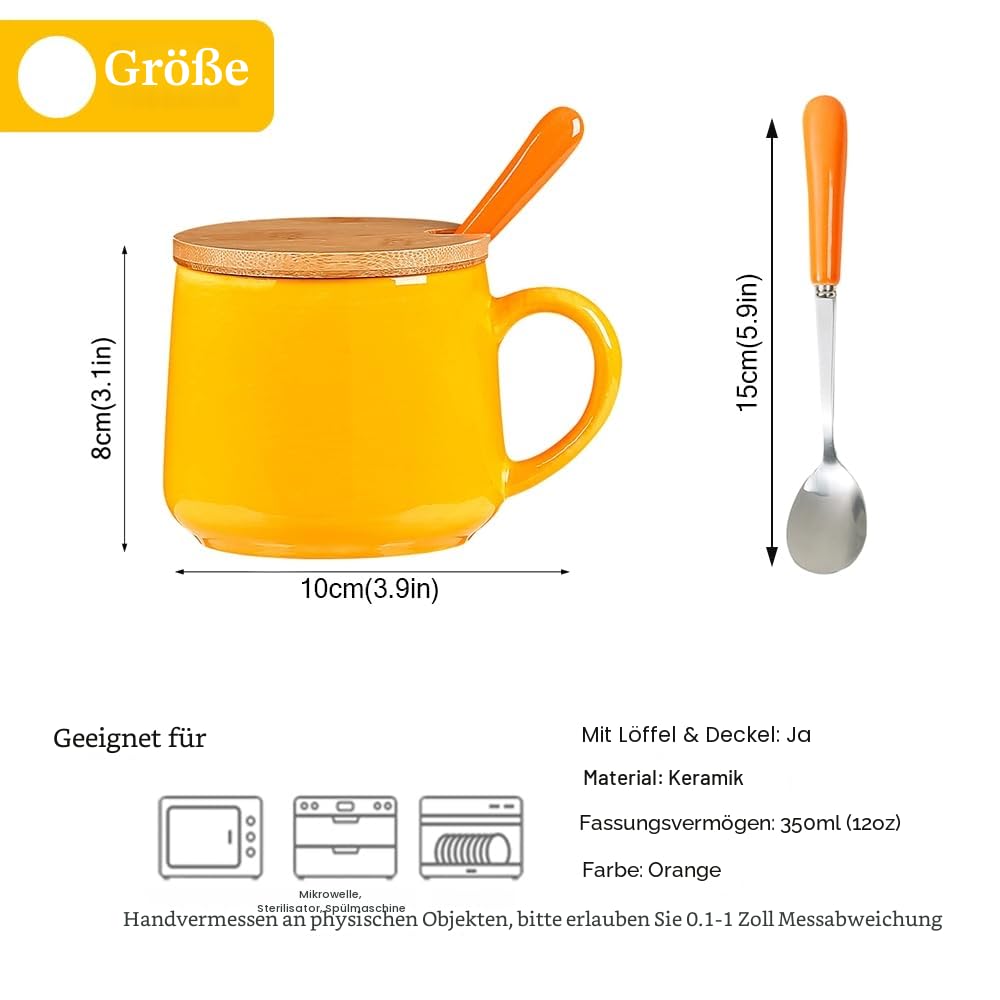BigNoseDeer Süße Sachen Keramik Katze Kaffeetasse Teetasse Deckel Löffel Lustige Tassen Geschenke für Frauen Kaffeebecher 3D Tasse Personalisiert Cappuccino Tasse Beste Freundin Weihnachten Geschenk