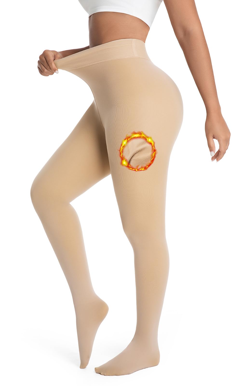DIKER Thermo Strumpfhose Damen, Thermostrumpfhose Damen Winter