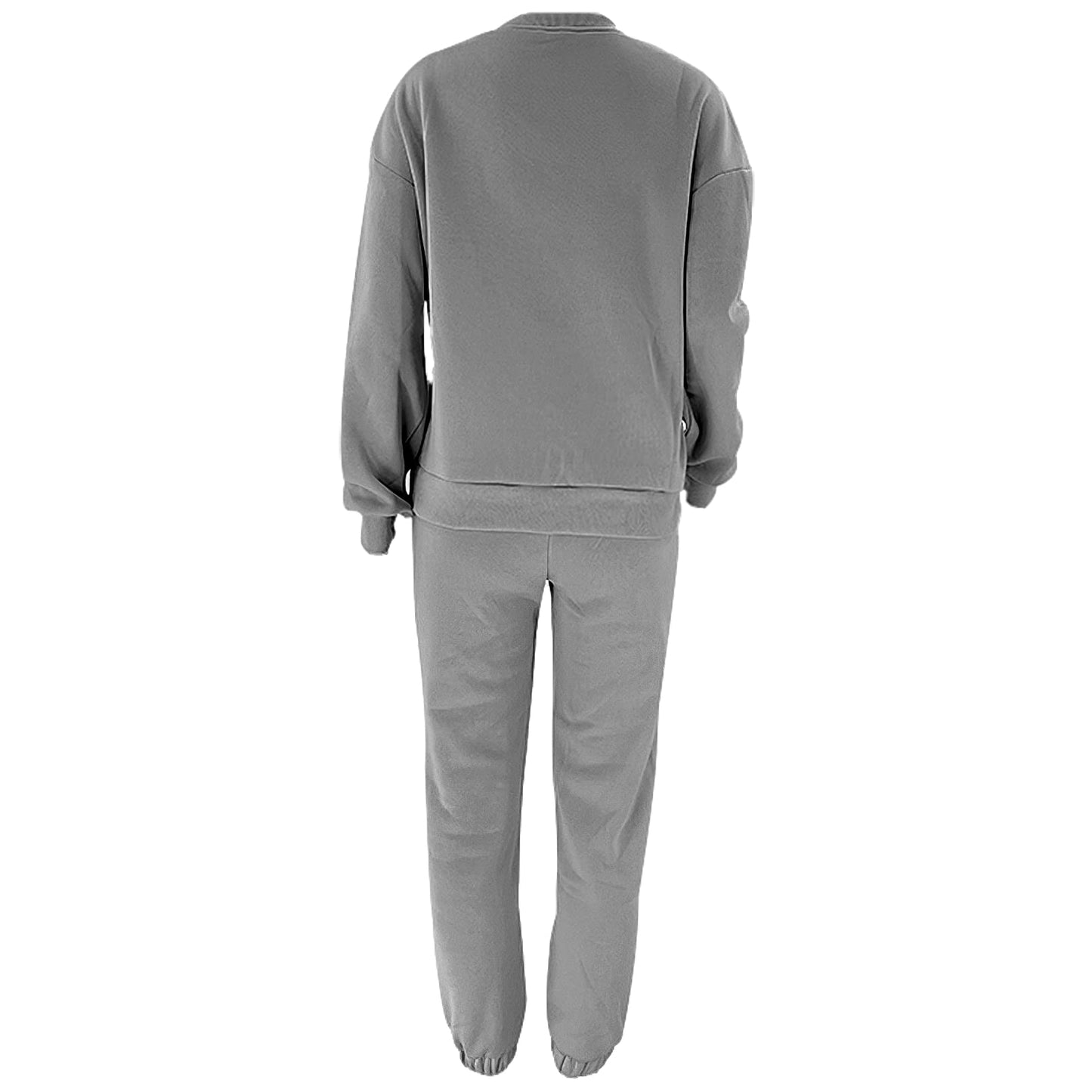 amropi Trainingsanzug Damen Pullover Sweatshirt und Jogginghose Warm Vlies Kleidungsset