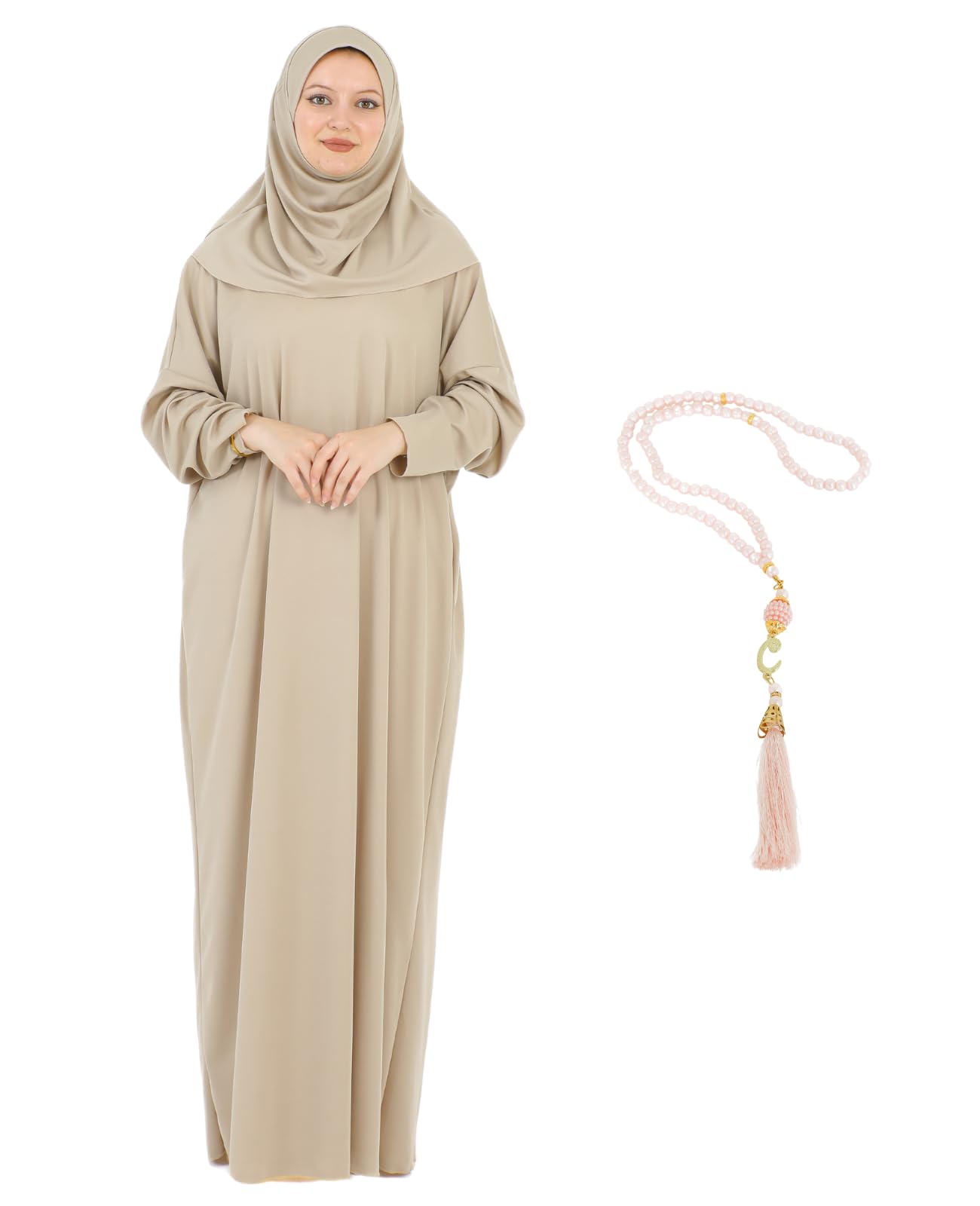 Modish Group Damen Gebetskleidung Mit Hijab Rosenkranz, Muslim Kleidung Für Frauen, Türkisch Muslimische Lang Kleider Set, Abaya Jilbab, Islamische Burka, Ramadan