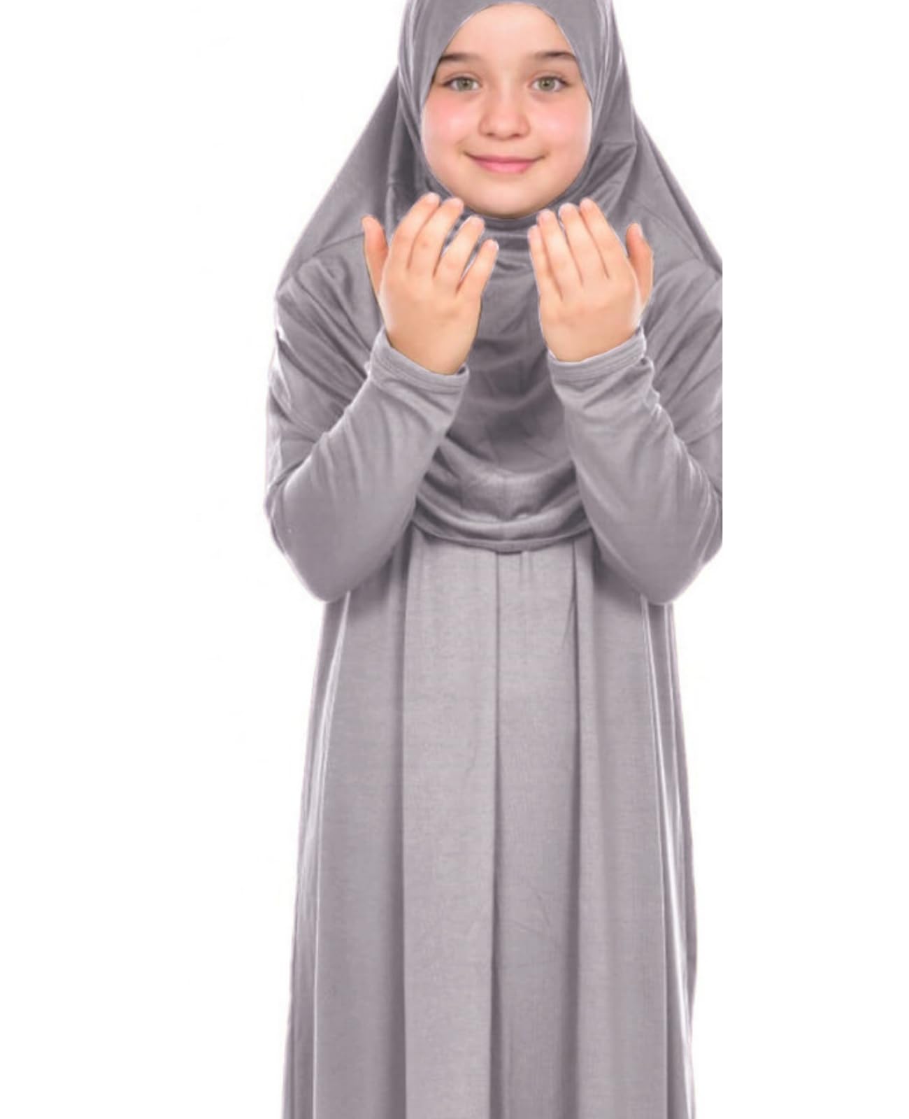 Prien Gebetskleidung Für Kinder, Mädchen Muslim Kleider, Lange Ärmel Abaya Mit Hijab, Islam Kleidung Frauen, Damen Muslimische Kleid Set, Gebetskleid Jilbab Khimar Ramadan