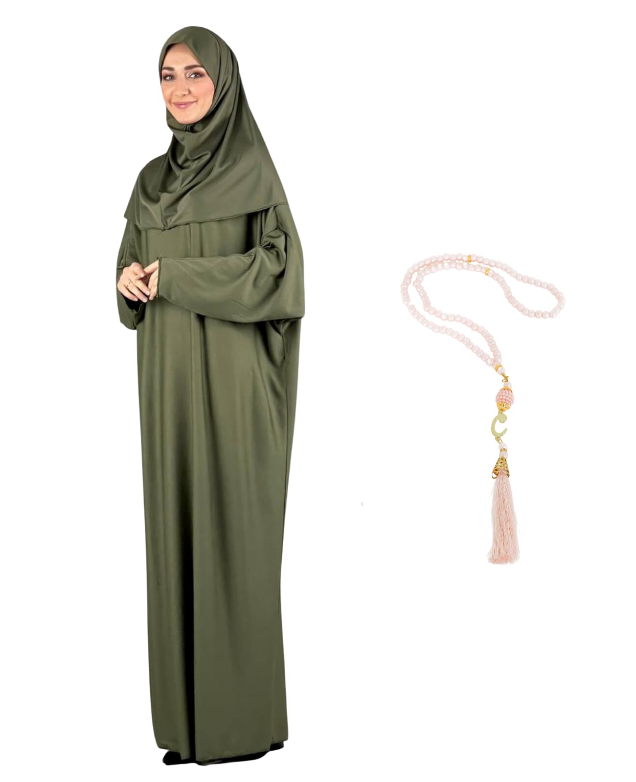 Modish Group Damen Gebetskleidung Mit Hijab Rosenkranz, Muslim Kleidung Für Frauen, Türkisch Muslimische Lang Kleider Set, Abaya Jilbab, Islamische Burka, Ramadan