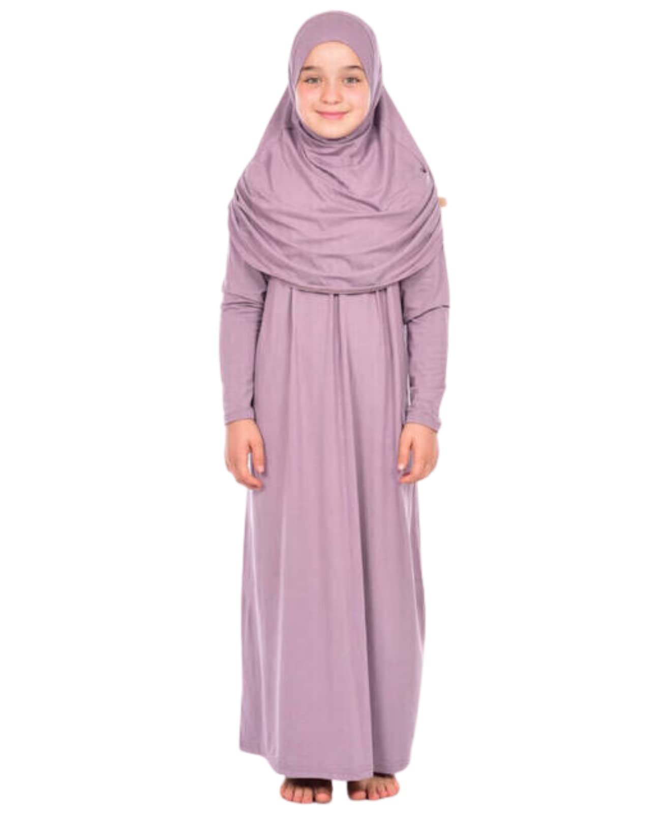 Prien Gebetskleidung Für Kinder, Mädchen Muslim Kleider, Lange Ärmel Abaya Mit Hijab, Islam Kleidung Frauen, Damen Muslimische Kleid Set, Gebetskleid Jilbab Khimar Ramadan