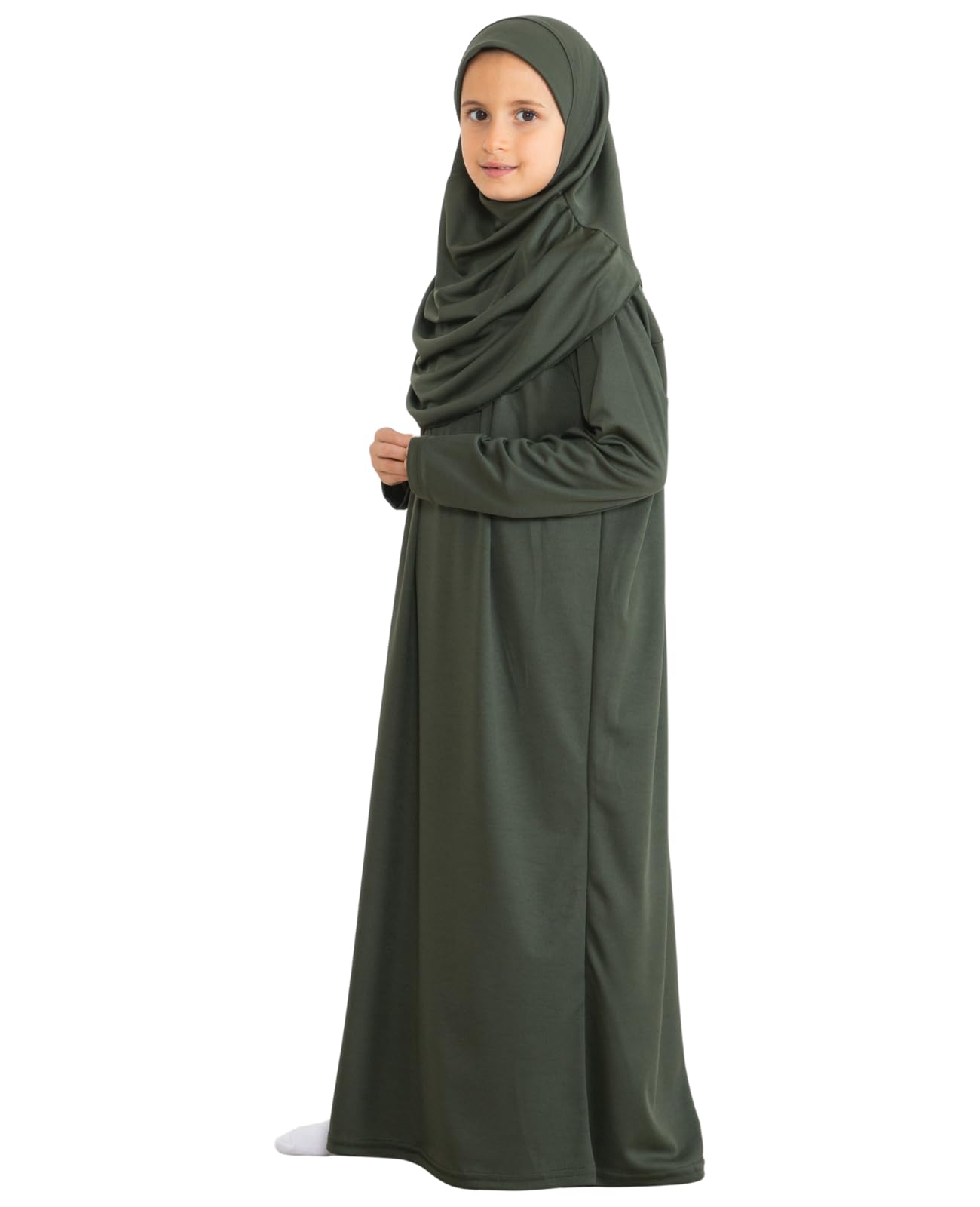 Prien Gebetskleidung Für Kinder, Mädchen Muslim Kleider, Lange Ärmel Abaya Mit Hijab, Islam Kleidung Frauen, Damen Muslimische Kleid Set, Gebetskleid Jilbab Khimar Ramadan